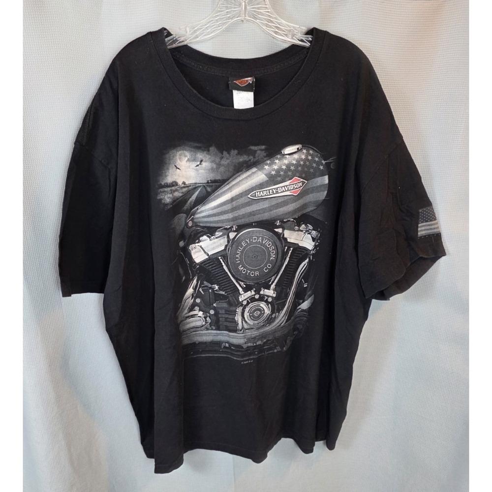 Harley-Davidson T-Shirt Black Diamond MARION, IL SZ 3XL XXXL Made in‎ USA